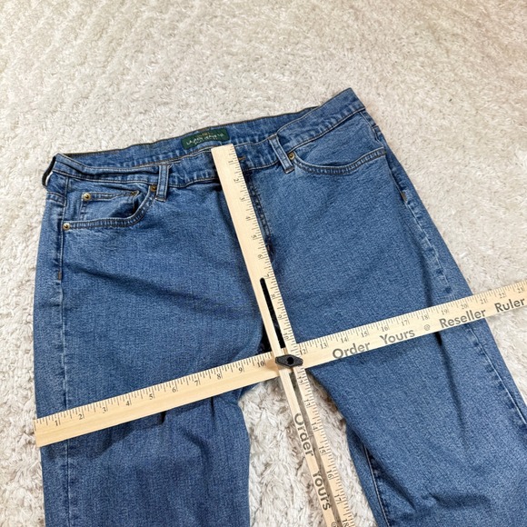 LRL Lauren Jeans Co. Ralph Lauren Jeans Women's 14 Blue Denim Straight Fit Clean - Picture 6 of 15